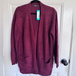 Love Ellie burgundy cardigan
